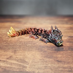 Flexible Baby Rose Dragon ~ Smoochy Flexible Dragon Baby ~ Fidget Toy