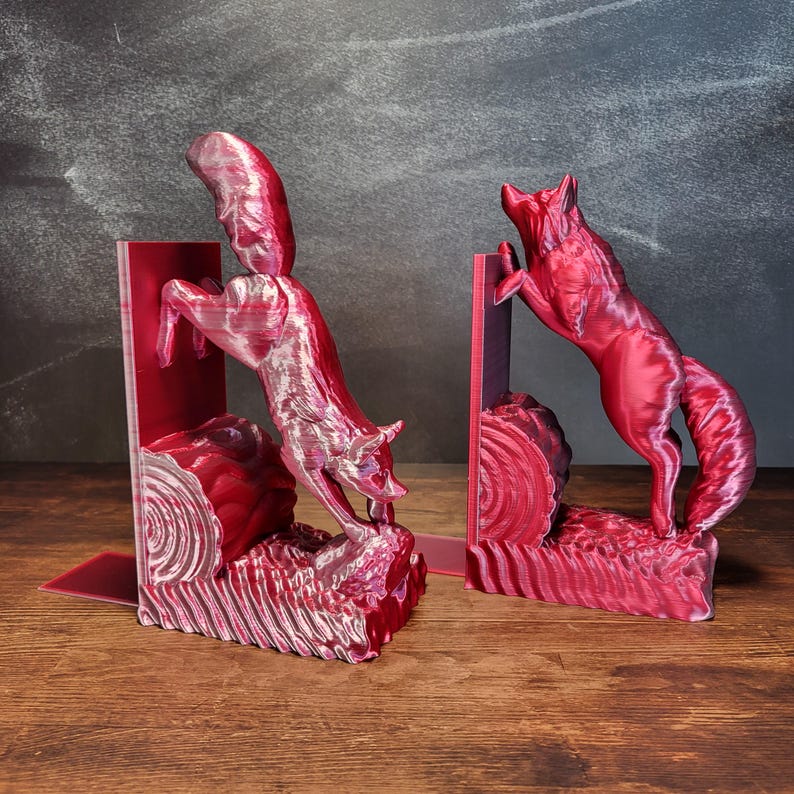 Fox Book Ends ~ A Touch of Charm and Playfulness for Your Bookshelf! - Etsy