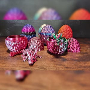 Combo de pequeño dragón de cristal y huevo de dragón: ¡un dúo mágico!