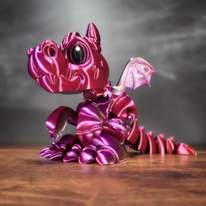 XXL flexible baby Wyvern / Baby Dragon ~ Twice the size of the small one and at least three times as cute!