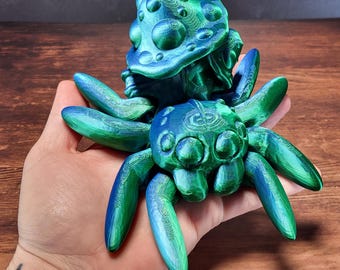 XL Flexible 3D Printed Spider, Desk Toy, Fidget Toy