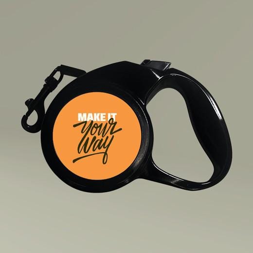 Custom Text Retractable Pet Leash | Personalized Dog Leash - Etsy