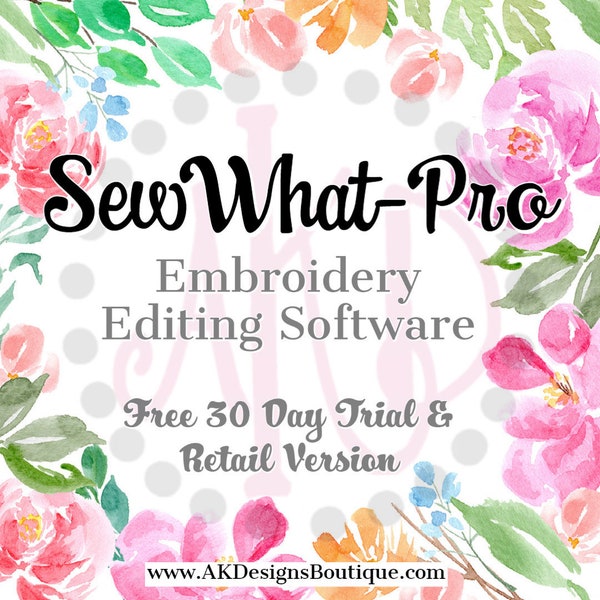 SewWhat-Pro Machine Embroidery Editing Software SWP Sew What Pro Official License