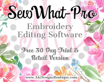 SewWhat-Pro Machine Embroidery Editing Software SWP Sew What Pro Official License