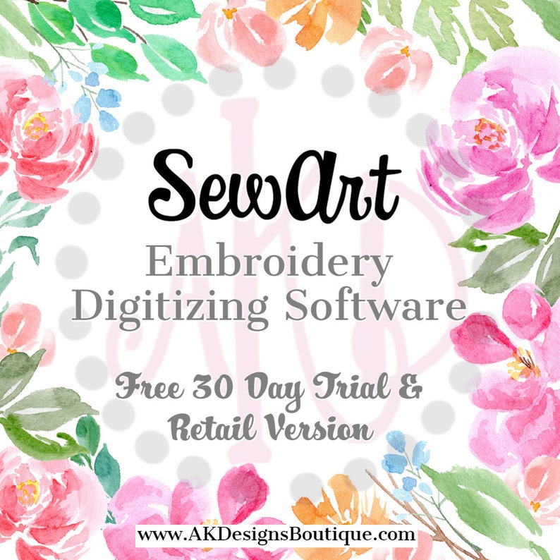 SewART Digitizer Machine Embroidery Software image 1