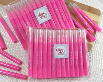 Pink Mini Edible Markers Pens - 25