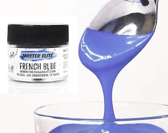 French Blue Master Elites Food Color from The Sugar Art - small 4g jars