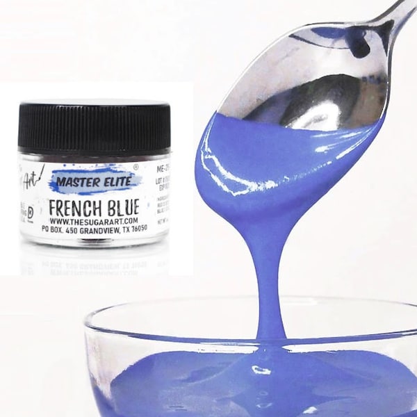 French Blue Master Elites Food Color from The Sugar Art - small 4g jars