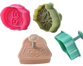 Mini Plunger Imprint Cookie / Fondant Cutters - Star Wars - 4 count