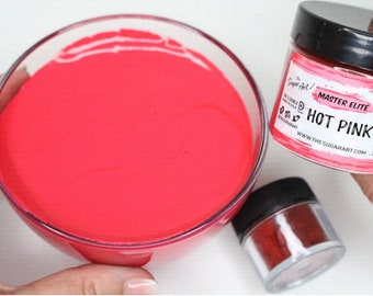 Hot Pink Master Elites Food Color from The Sugar Art - small 4g jars
