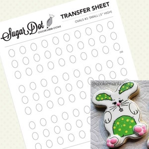 Ovals: Templates for Royal Icing / Buttercream Transfers and Macarons