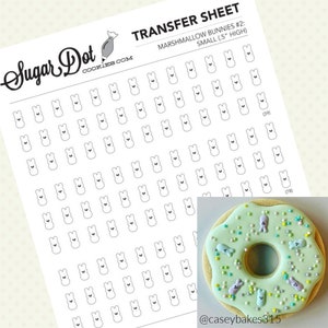 Marshmallow Bunnies: Templates for Royal Icing / Buttercream Transfers and Macarons
