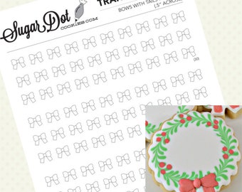 Bows With Tails: Templates for Royal Icing / Buttercream Transfers and Macarons