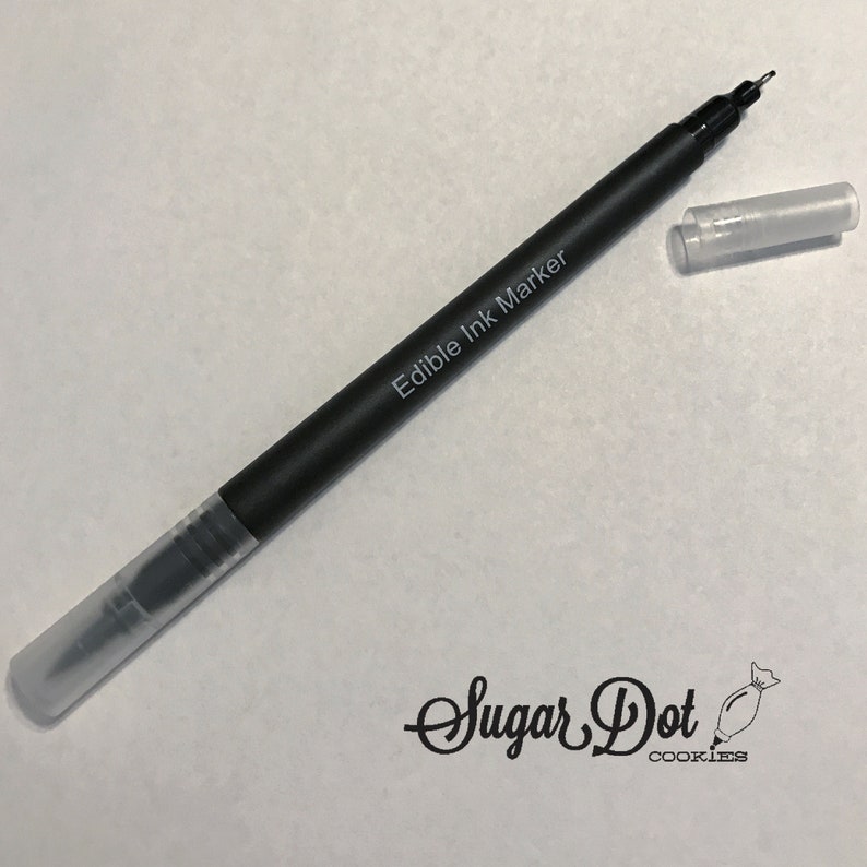 Super Fine Black Dual Tip Edible Marker image 3