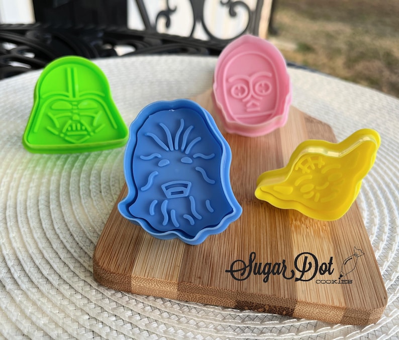 Mini Plunger Imprint Cookie / Fondant Cutters - Star Wars - 4 count image 2