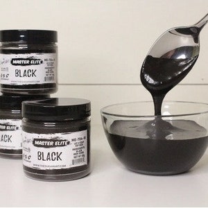 Black Master Elites Food Color from The Sugar Art - large 28 gram jar