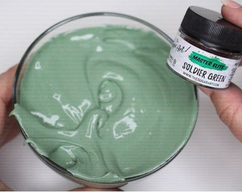 Soldier Green Master Elites Food Color from The Sugar Art - small 4g jars
