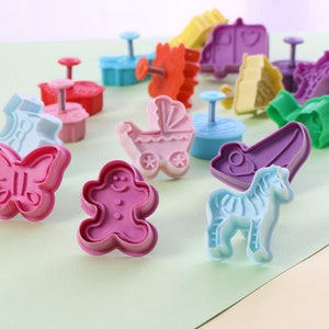 Mini Plunger Imprint Cookie / Fondant Cutters Messages 4 count image 9