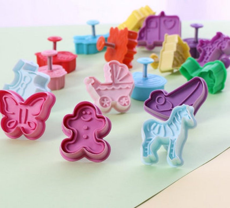 Mini Plunger Imprint Cookie / Fondant Cutters Messages 4 count image 9