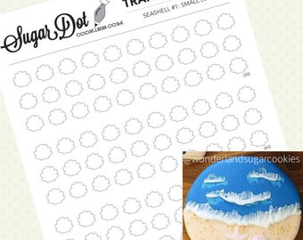 Seashells: Templates for Royal Icing / Buttercream Transfers and Macarons