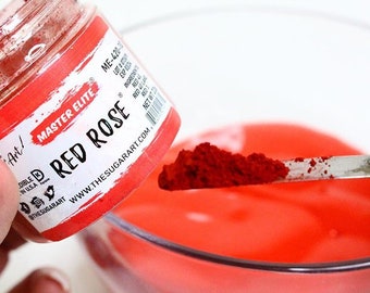 Red Rose Master Elites Food Color from The Sugar Art - small 4g jars