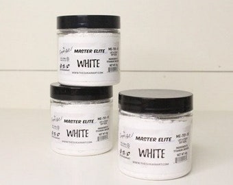 White Master Elites Food Color from The Sugar Art - large 33 gram jar