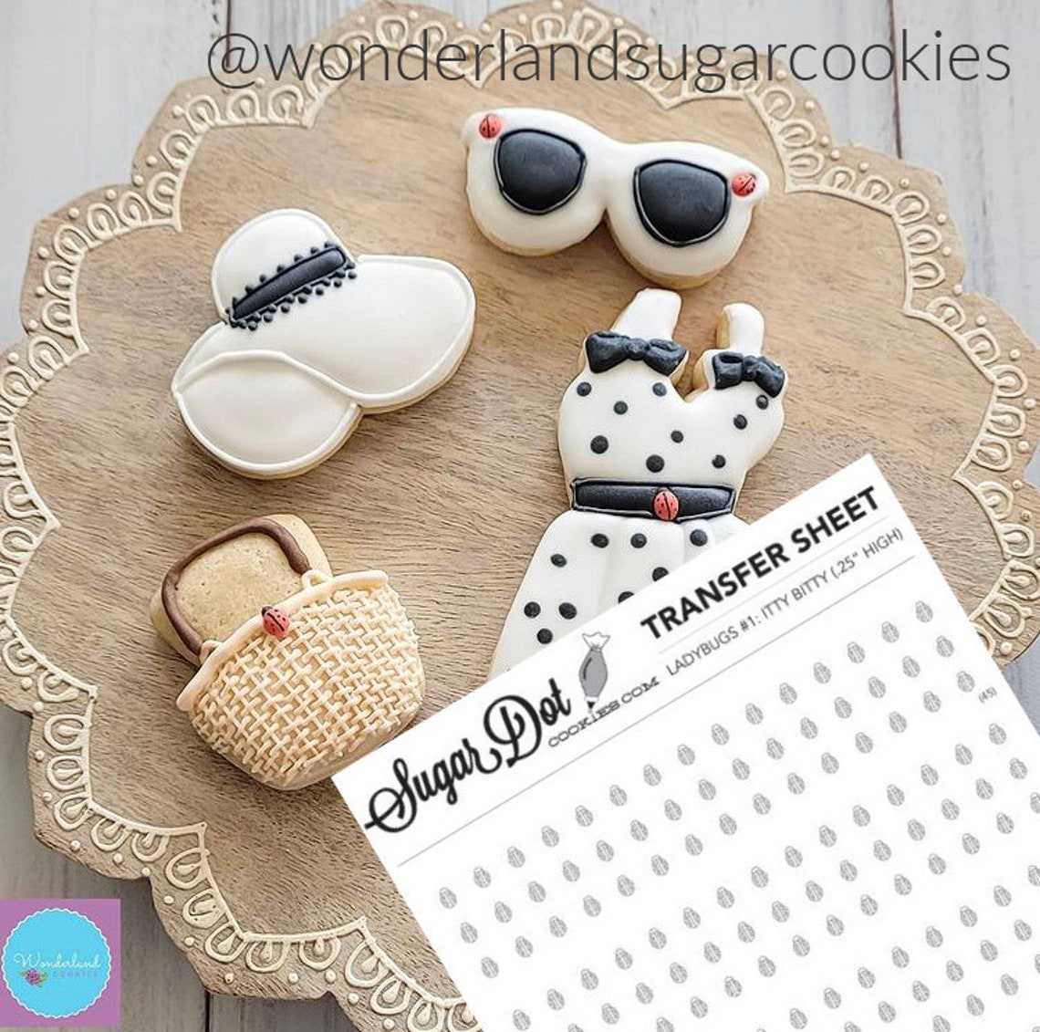 Ladybugs Sugar Dot Royal Icing Transfer Sheets Etsy
