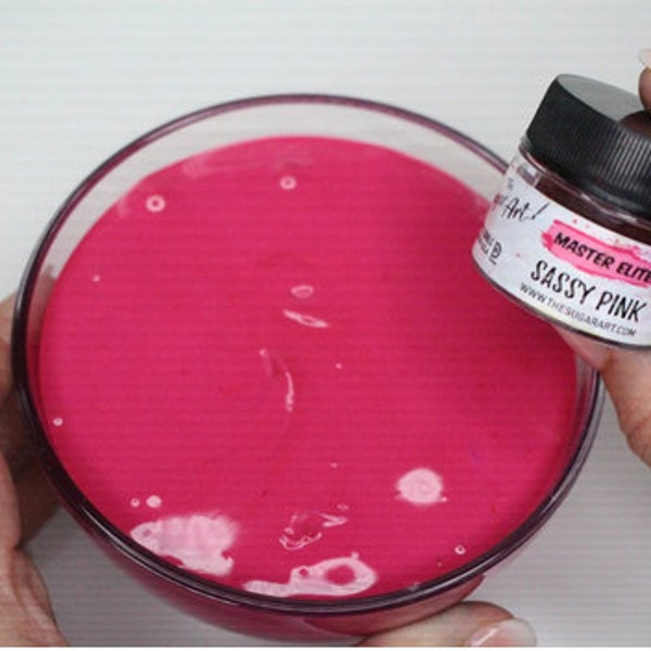 Sassy Pink Master Elites Food Color from The Sugar Art - small 4g jars