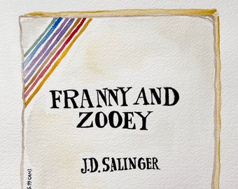 Franny and Zooey Book Cover Painting Original Art