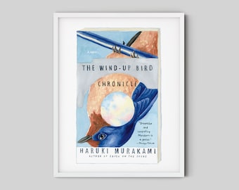 The Wind Up Bird Chronicle Art Print Watercolor Painting