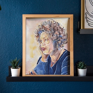 Toni Morrison Portrait Orignal Art Watercolor Painting