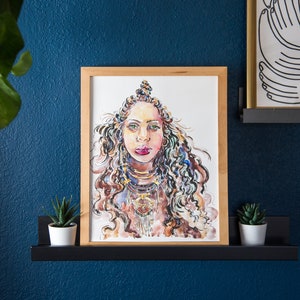 Pintura Original Erykah Badu