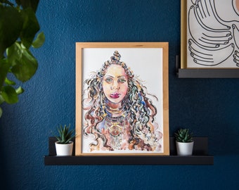 Original Painting Erykah Badu