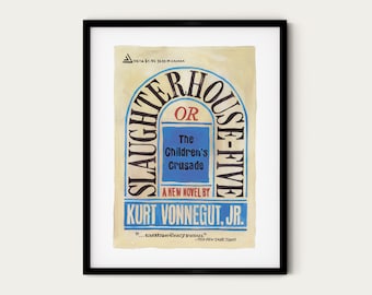 Slaughterhouse Five Vintage Book Cover - Art Print Watercolor Painting