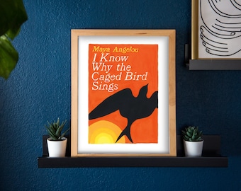Maya Angelou Caged Bird Book Cover Original Painting