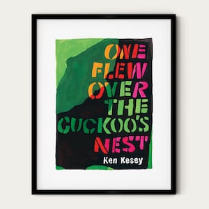 One Flew Over the Cuckoo es Nest Kunstdruck Aquarell Malerei