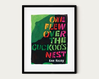 One Flew Over the Cuckoo's Nest Art Print Watercolor Painting