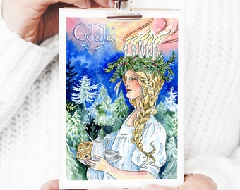 Saint Lucia Holiday Christmas Card - Flat Card