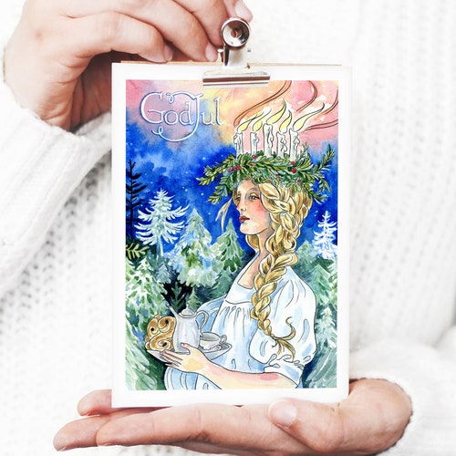 Saint Lucia Holiday Christmas Card - Flat Card