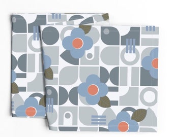 Intangibles Blue fabric, by Sue Pitkin available in 4 different fabric types