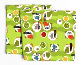 Sunshine & Cookies (grass), by Sue Pitkin in 4 fabric types