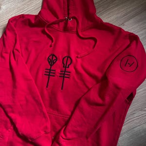 Twenty one pilots //BLURRYFACE THEME Skeleton clique embroidered sweatshirt