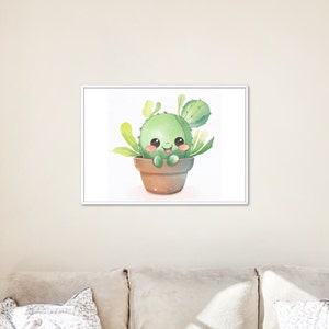 Watercolor Cactus zdjęcie 2