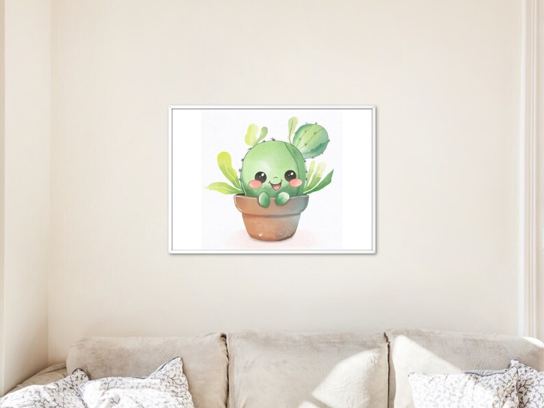 Watercolor Cactus zdjęcie 2