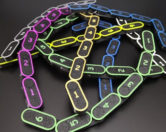 Flexible Messstäbe von 6 bis 20 Zoll kompatibel mit Tabletop-Wargames und Rollenspielen