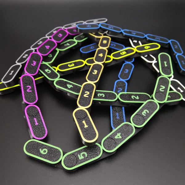 Flexible Wargame Measuring Sticks: Durable Plastic, 6-20 Inch