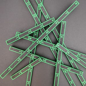 Messstäbe 3 bis 12 Zoll für Wargames und Brettspiele