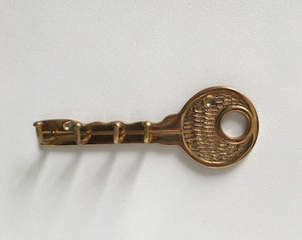 Brass wall mounted key holder where are my keys?