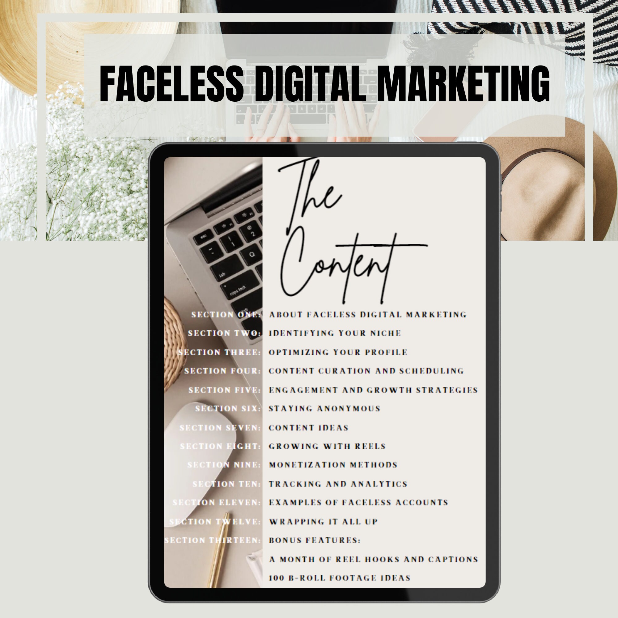 Faceless Digital Marketing Guide With Master Resell Rights (MRR) and ...