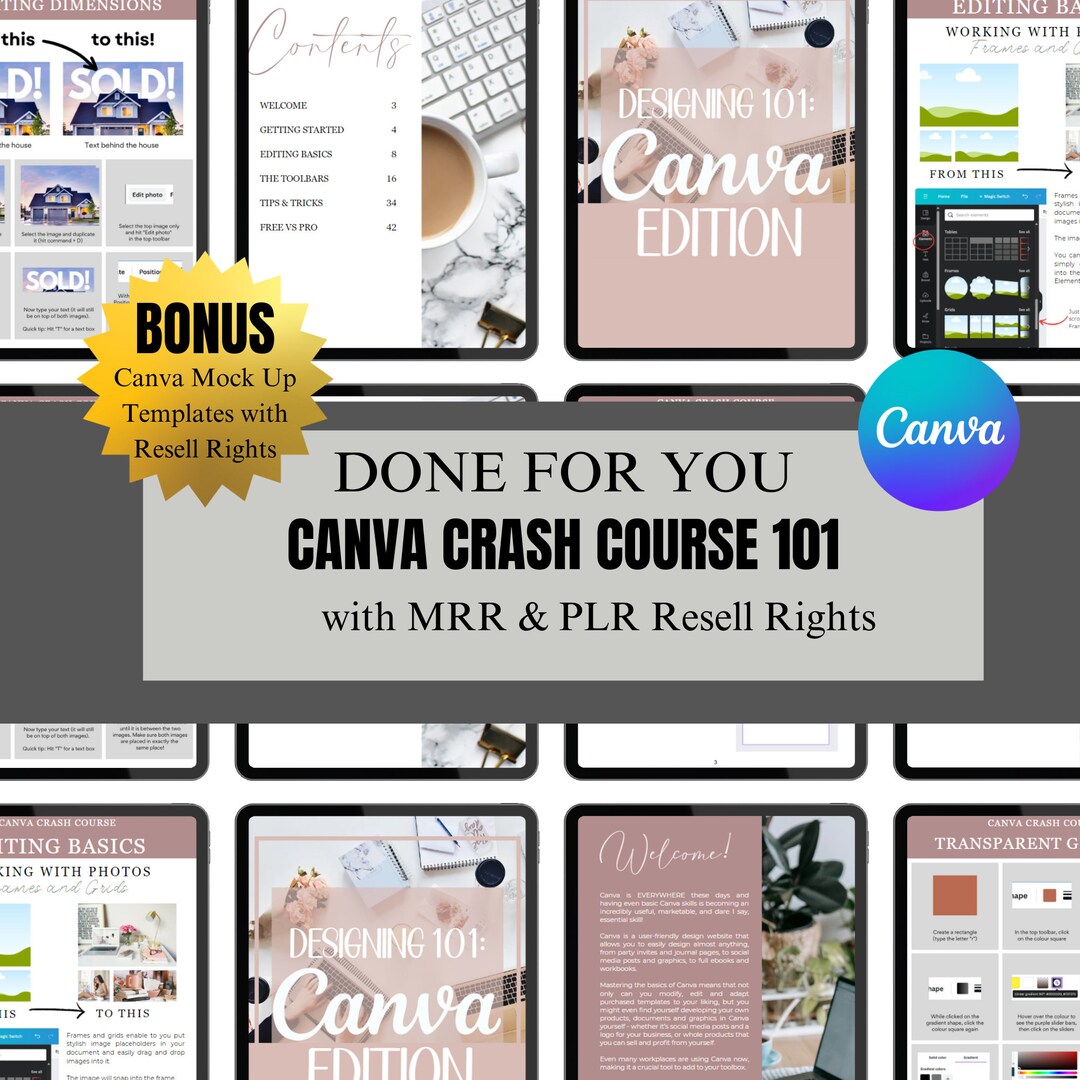 Canva Crash Course and Master Resell Rights (MRR) and Private Label ...